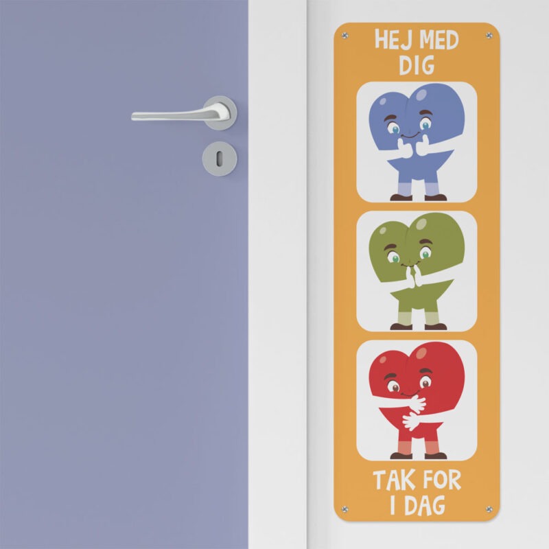Krammeikoner til at sige hej og farvel